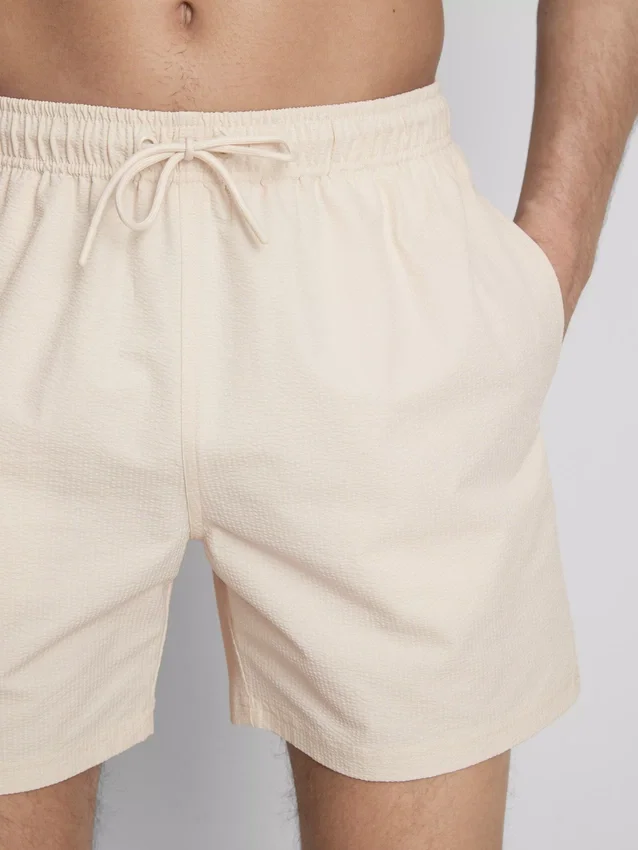 Textured swimming shorts
