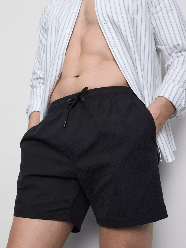 Textured swimming shorts