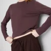 Textured wide leg pants