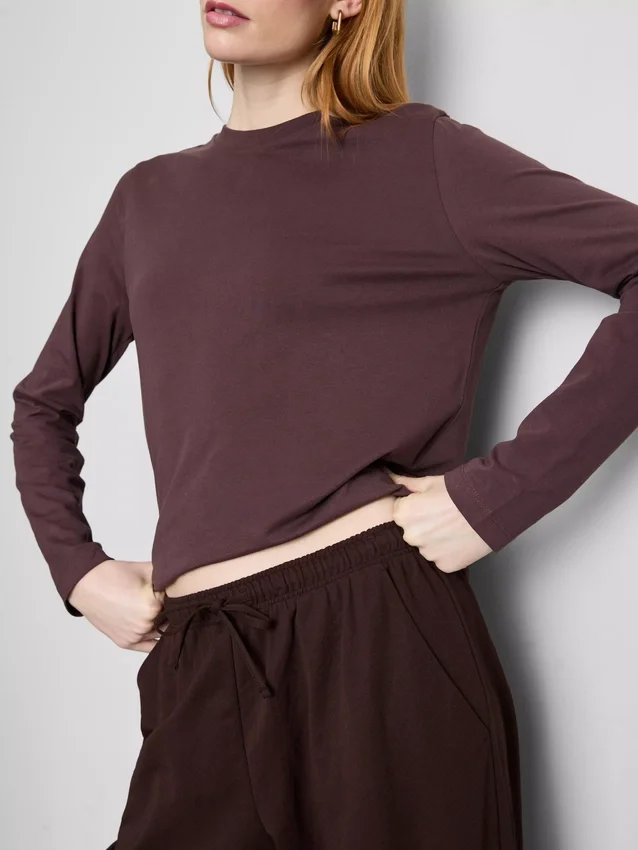 Textured wide leg pants