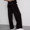 Textured wide leg pants