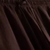 Textured wide leg pants