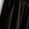 Textured wide leg pants