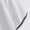 Textured zip-neck polo shirt