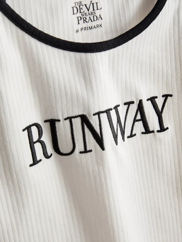 The devil wears prada ribbed pajama vest