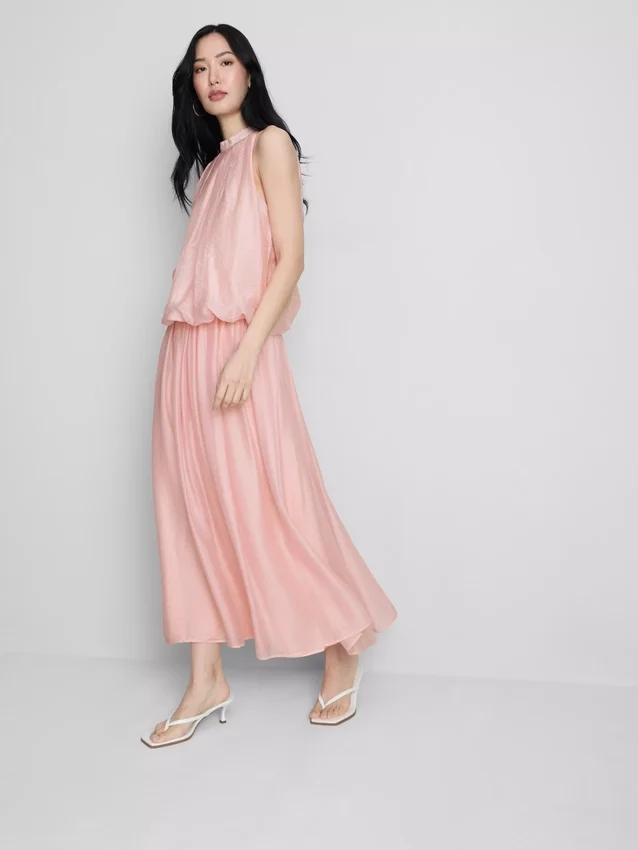 The edit a-line air flow midi skirt