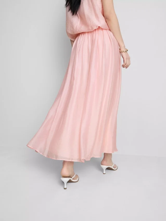 The edit a-line air flow midi skirt