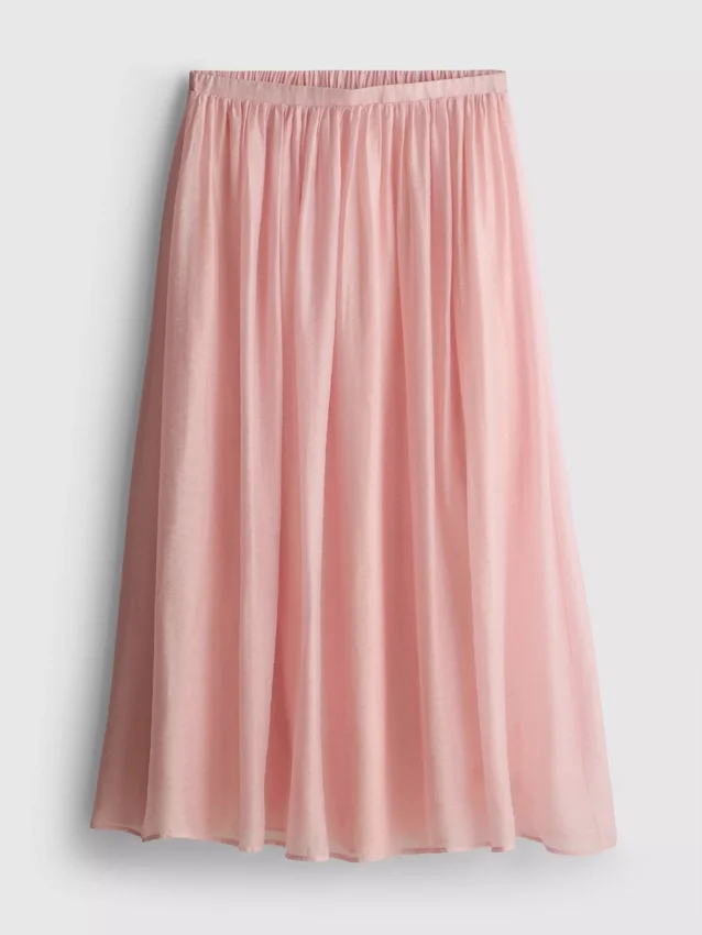 The edit a-line air flow midi skirt