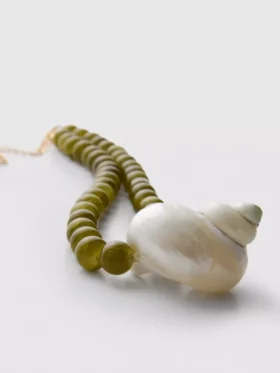 The edit beaded shell necklace