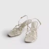 The edit braided stiletto heeled sandals