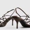 The edit braided stiletto heeled sandals