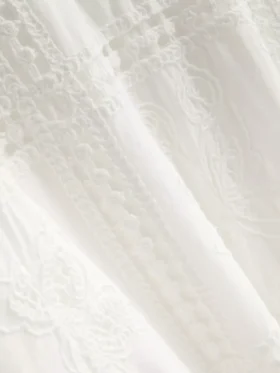 The edit broderie midi dress