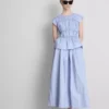 The edit circle cotton midi skirt