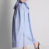 The edit circle cotton midi skirt