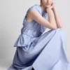 The edit circle cotton midi skirt