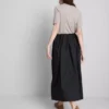 The edit circle cotton midi skirt