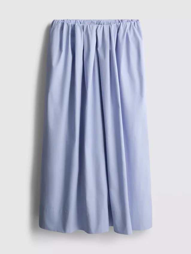 The edit circle cotton midi skirt