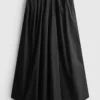 The edit circle cotton midi skirt
