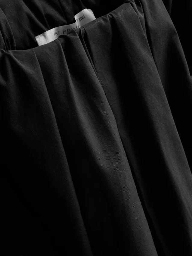 The edit circle cotton midi skirt