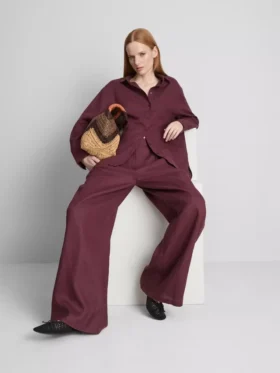 The edit classic linen shirt