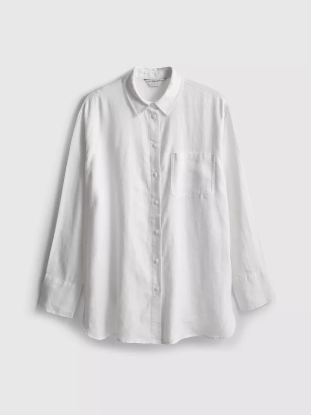 The edit classic linen shirt