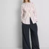 The edit cotton-rich striped poplin shirt