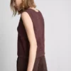 The edit crochet knit tank top