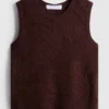 The edit crochet knit tank top