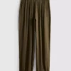 The edit cuffed satin pants