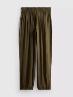 The edit cuffed satin pants