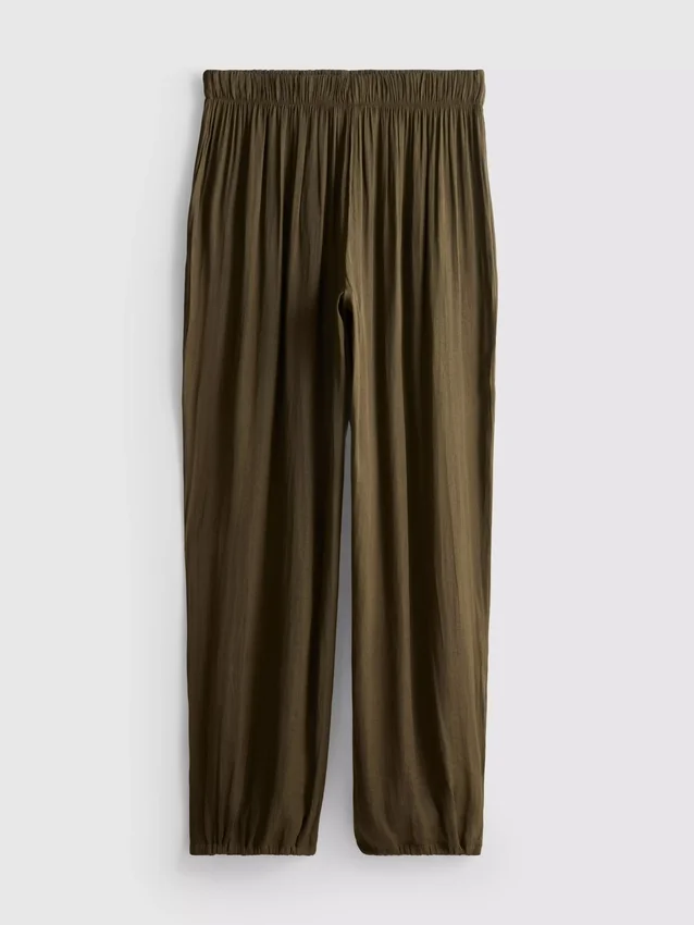 The edit cuffed satin pants