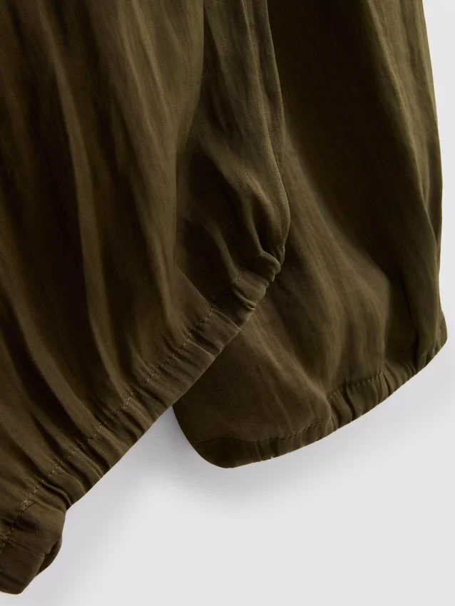 The edit cuffed satin pants