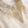 The edit curved-hem broderie shirt