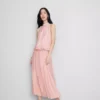 The edit draped halter-neck air flow blouse