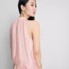 The edit draped halter-neck air flow blouse