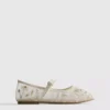 The edit embroidered ballet flats