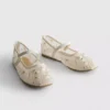 The edit embroidered ballet flats