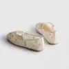 The edit embroidered ballet flats