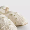 The edit embroidered ballet flats