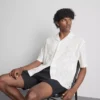 The edit embroidered cotton short sleeve shirt
