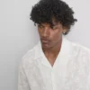 The edit embroidered cotton short sleeve shirt