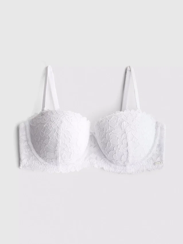 The edit floral lace push-up bra