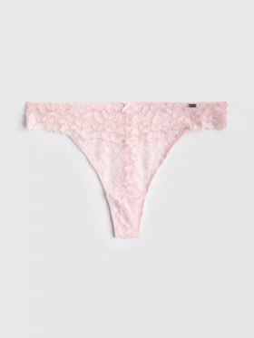 The edit floral lace thong
