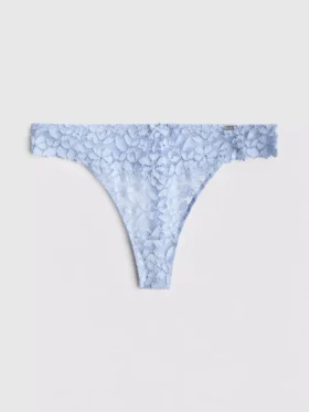 The edit floral lace thong