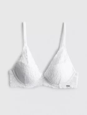 The edit high apex floral lace bra