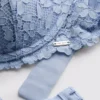 The edit high apex floral lace bra