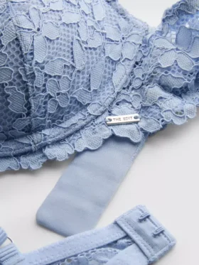 The edit high apex floral lace bra