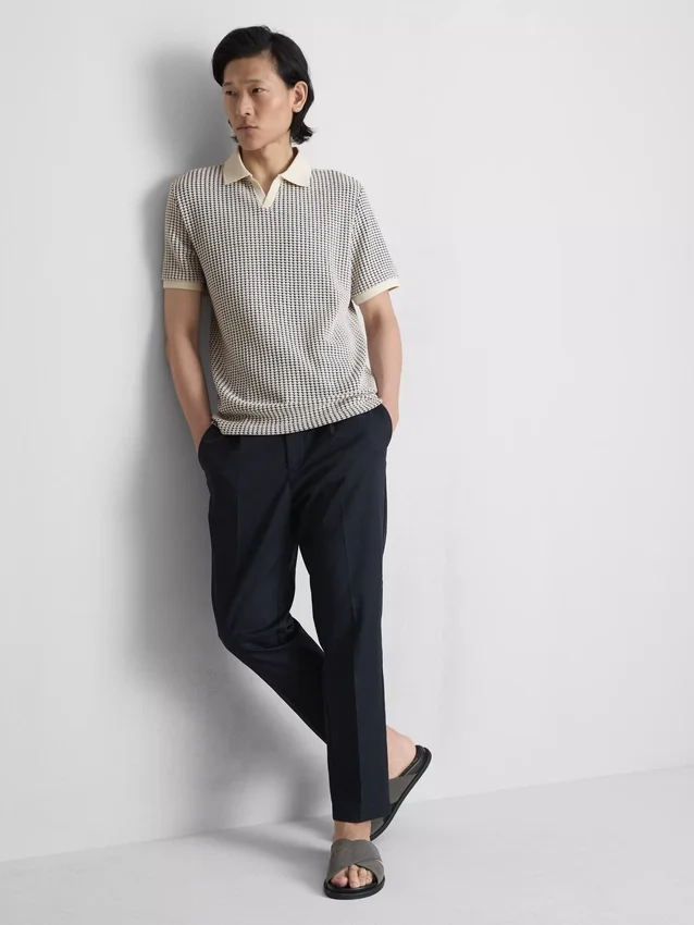 The edit jacquard polo shirt