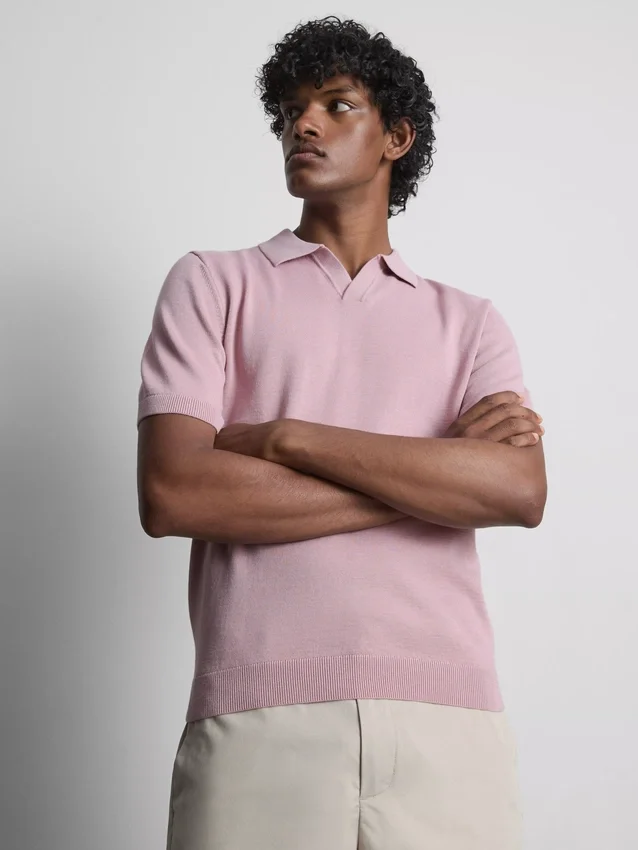 The edit knitted polo shirt
