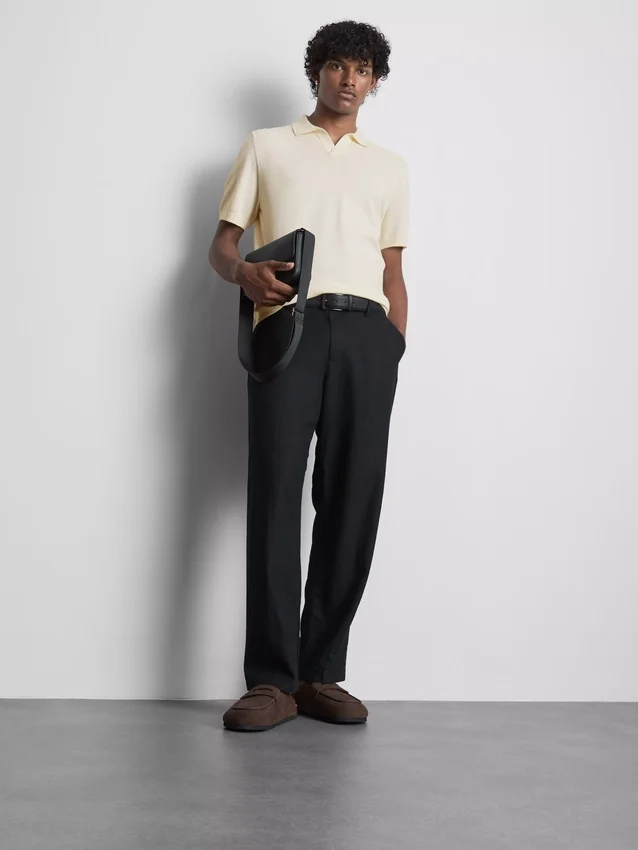 The edit knitted polo shirt